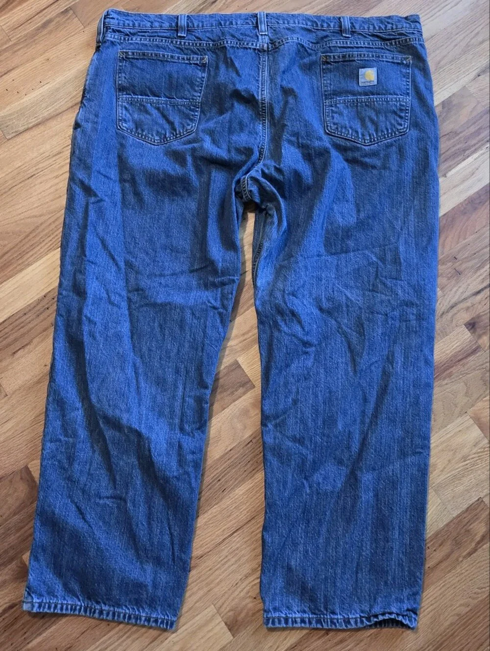 Carhartt Jeans Flannel Lined Men’s 48x30 Blue Relaxed Fit Denim Workwear
